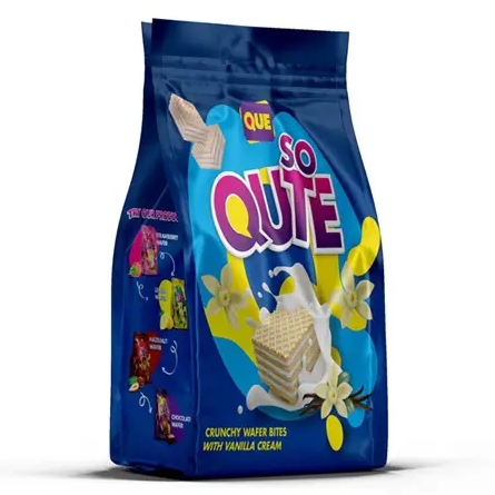 Que So Qute Wafer Bites Dark Wafer with Milk Cream 150g x 12