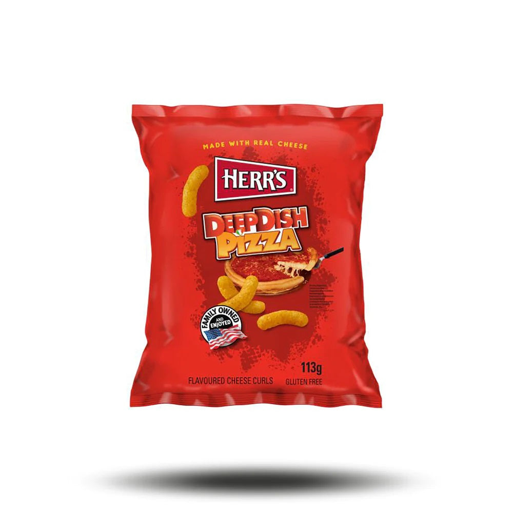 Herrs Deep Dish Pizza Cheese Curls EU 12x 113g