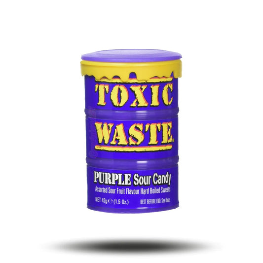 Toxic Waste Purple Sour Candy Drum 12x 42g