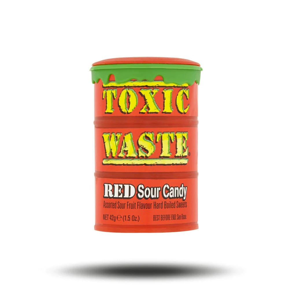 Toxic Waste Red Sour Candy Drum 12x 42g