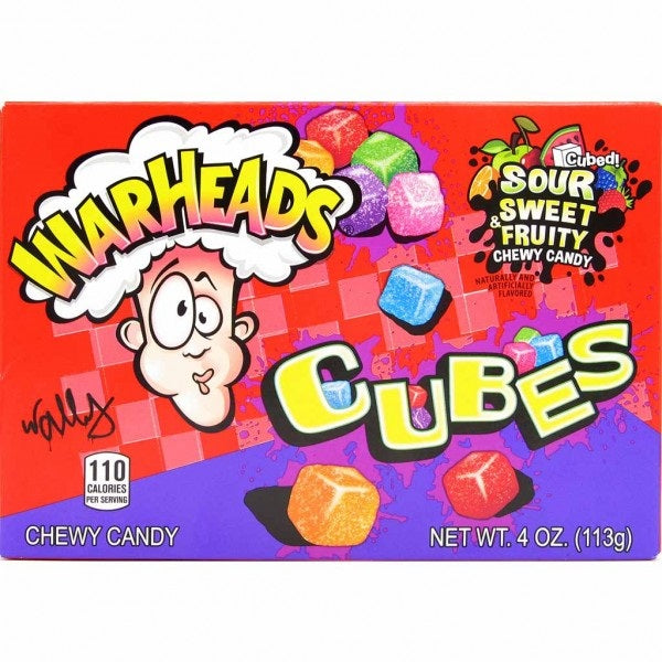 Warheads Chewy Cubes Box 12x 113g