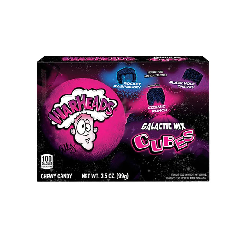 Warheads Galactic Mix Cubes Box 12x 99g