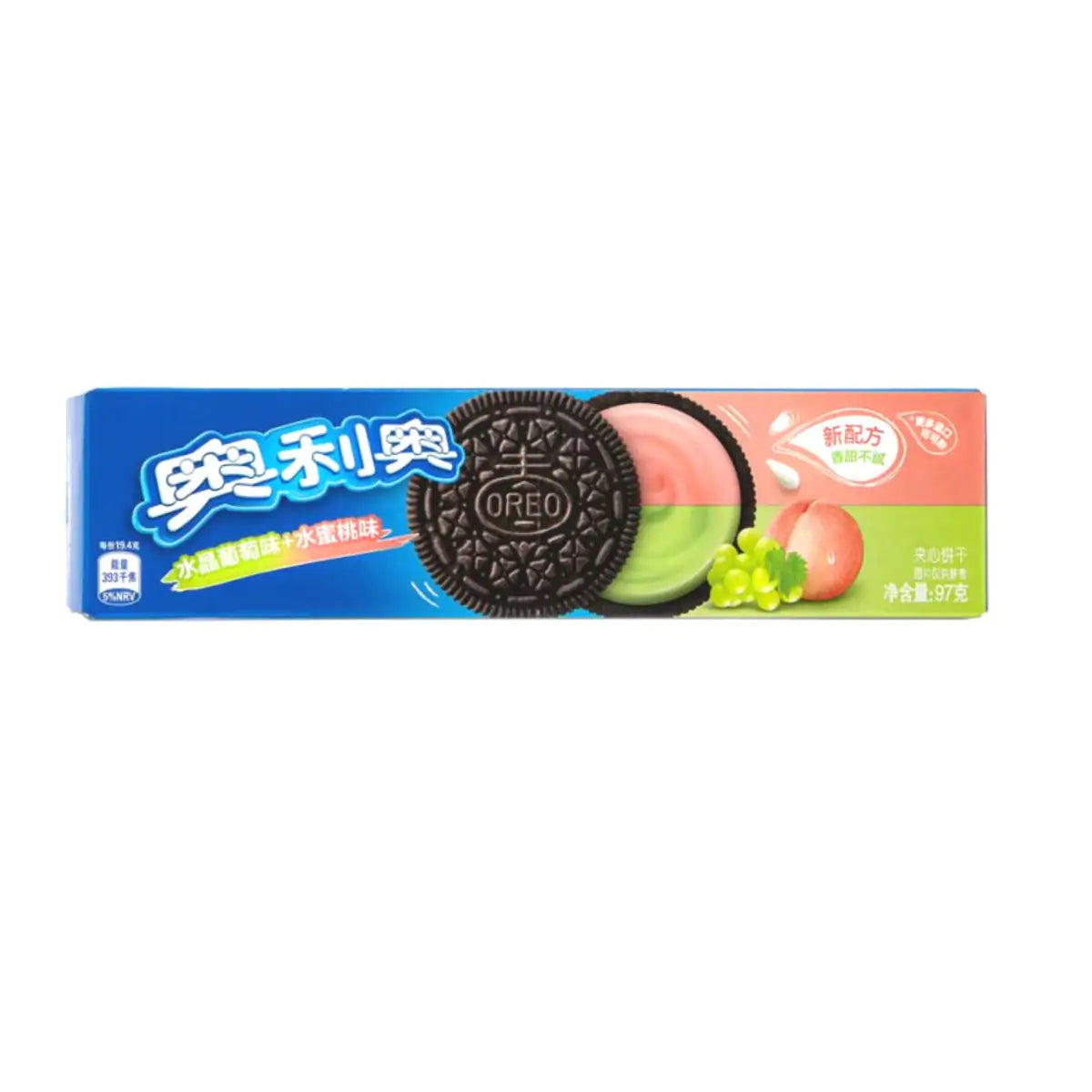 Oreo Double Fruit Crystal Grape & Peach 24x 97g