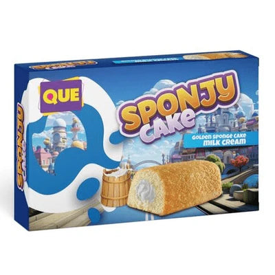 Que Sponjy Cake Milk 200g x 18